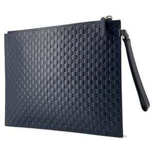 Gucci Black ssima Pouch Bag Clutch